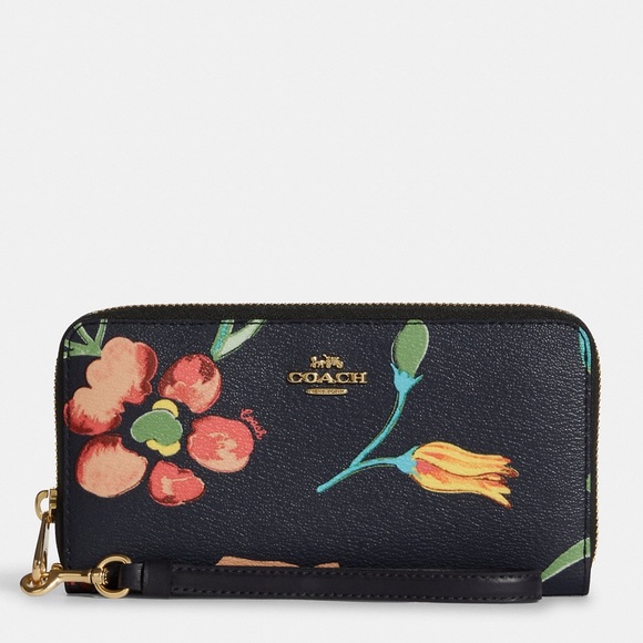 NWT💃Coach Long Zip Around Wallet With Dreamy Land Floral - Picture 4 of 7